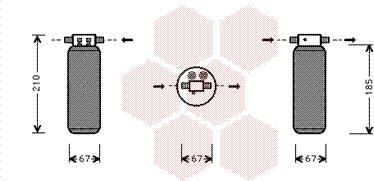 Van Wezel 0200D145 - Filtre déshydratant, climatisation cwaw.fr