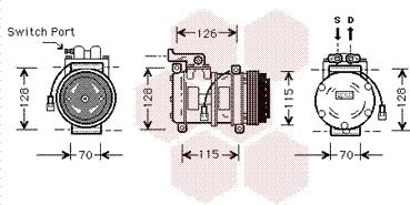 Van Wezel 0200K027 - Compresseur, climatisation cwaw.fr