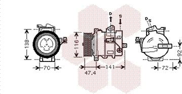 Van Wezel 0200K188 - Compresseur, climatisation cwaw.fr