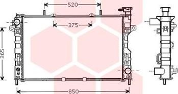 Van Wezel 07002117 - Radiateur, refroidissement du moteur cwaw.fr