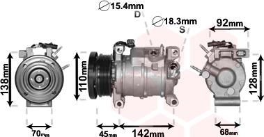 Van Wezel 0700K128 - Compresseur, climatisation cwaw.fr