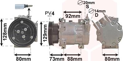 Van Wezel 1501K705 - Compresseur, climatisation cwaw.fr