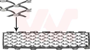 Van Wezel 1614599 - Grille de ventilation, pare-chocs cwaw.fr