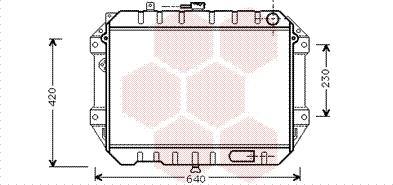 Van Wezel 11002042 - Radiateur, refroidissement du moteur cwaw.fr