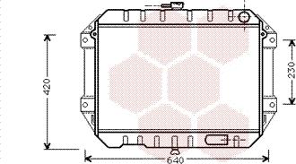 Van Wezel 11002027 - Radiateur, refroidissement du moteur cwaw.fr