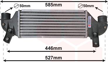 Van Wezel 18004313 - Intercooler, échangeur cwaw.fr