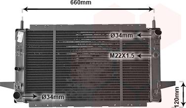 Van Wezel 18002139 - Radiateur, refroidissement du moteur cwaw.fr