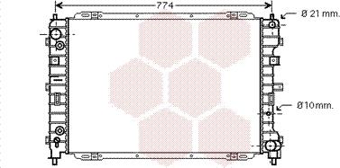 Van Wezel 18002345 - Radiateur, refroidissement du moteur cwaw.fr