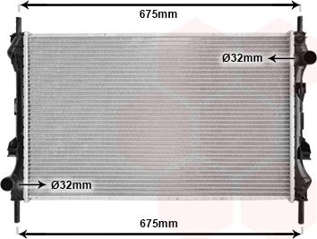 Van Wezel 18002319 - Radiateur, refroidissement du moteur cwaw.fr