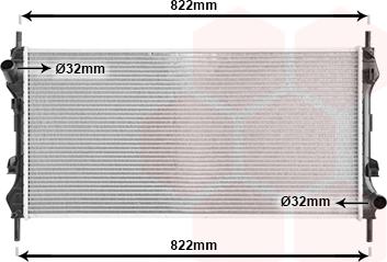 Van Wezel 18002320 - Radiateur, refroidissement du moteur cwaw.fr