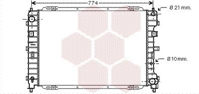 Van Wezel 18002375 - Radiateur, refroidissement du moteur cwaw.fr