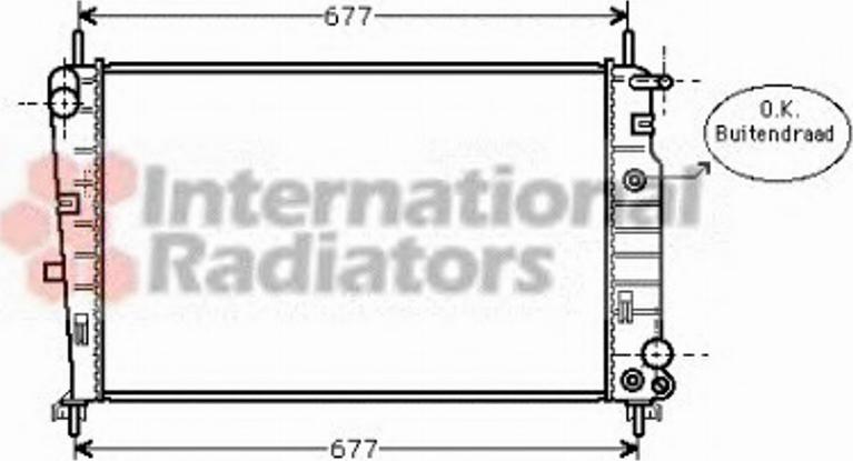 Van Wezel 18002226 - Radiateur, refroidissement du moteur cwaw.fr