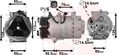 Van Wezel 1800K497 - Compresseur, climatisation cwaw.fr