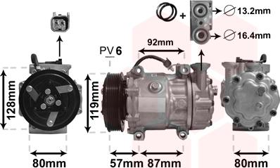 Van Wezel 1800K468 - Compresseur, climatisation cwaw.fr