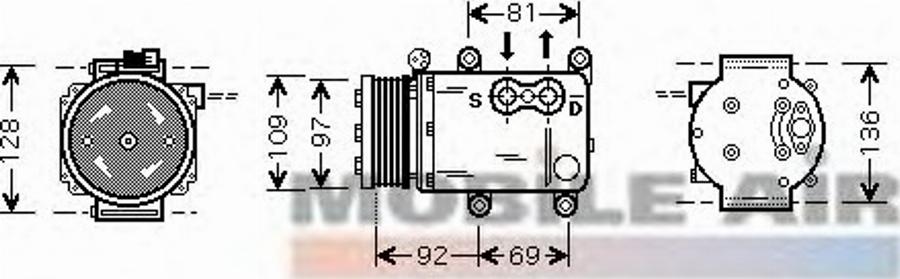 Van Wezel 1800K419 - Compresseur, climatisation cwaw.fr