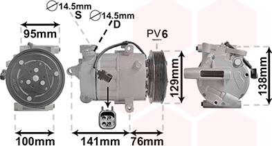 Van Wezel 1800K417 - Compresseur, climatisation cwaw.fr