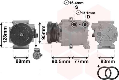 Van Wezel 1800K434 - Compresseur, climatisation cwaw.fr