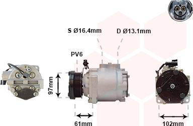 Van Wezel 1800K436 - Compresseur, climatisation cwaw.fr