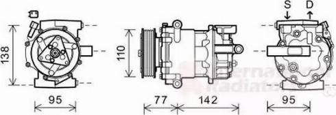 Van Wezel 1800K470 - Compresseur, climatisation cwaw.fr