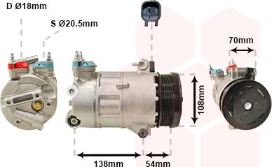 Van Wezel 1800K478 - Compresseur, climatisation cwaw.fr