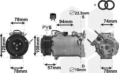 Van Wezel 1800K587 - Compresseur, climatisation cwaw.fr