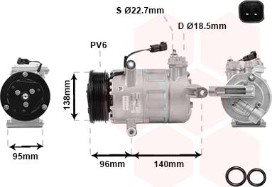 Van Wezel 1800K635 - Compresseur, climatisation cwaw.fr