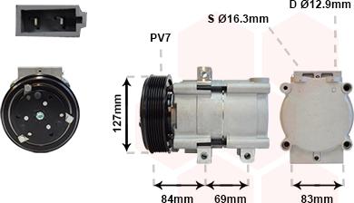 Van Wezel 1800K167 - Compresseur, climatisation cwaw.fr