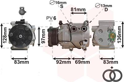 Van Wezel 1800K171 - Compresseur, climatisation cwaw.fr