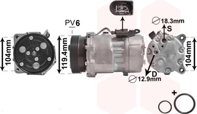 Van Wezel 1800K321 - Compresseur, climatisation cwaw.fr