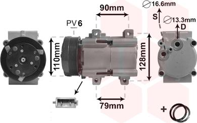 Van Wezel 1800K284 - Compresseur, climatisation cwaw.fr