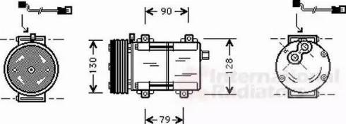 Van Wezel 1800K282 - Compresseur, climatisation cwaw.fr