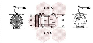 Van Wezel 1800K280 - Compresseur, climatisation cwaw.fr