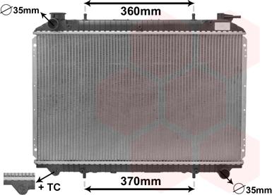 Van Wezel 13002155 - Radiateur, refroidissement du moteur cwaw.fr