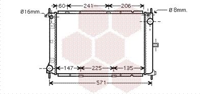 Van Wezel 13002249 - Radiateur, refroidissement du moteur cwaw.fr