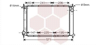 Van Wezel 13002250 - Radiateur, refroidissement du moteur cwaw.fr