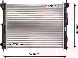 Van Wezel 13002235 - Radiateur, refroidissement du moteur cwaw.fr