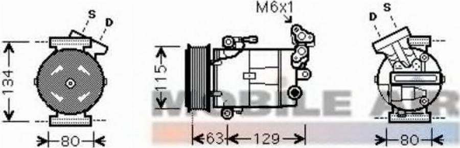 Van Wezel 1300K334 - Compresseur, climatisation cwaw.fr