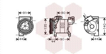 Van Wezel 1300K323 - Compresseur, climatisation cwaw.fr