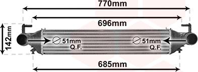 Van Wezel 17004456 - Intercooler, échangeur cwaw.fr