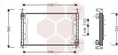 Van Wezel 17005194 - Condensateur, climatisation cwaw.fr