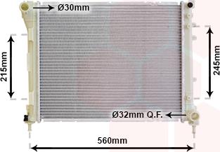 Van Wezel 17002403 - Radiateur, refroidissement du moteur cwaw.fr