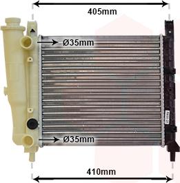 Van Wezel 17002076 - Radiateur, refroidissement du moteur cwaw.fr