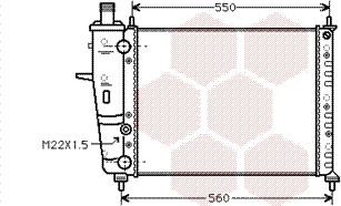 Van Wezel 17002160 - Radiateur, refroidissement du moteur cwaw.fr