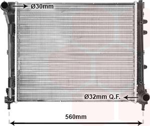 Van Wezel 17002346 - Radiateur, refroidissement du moteur cwaw.fr