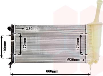 Van Wezel 17002300 - Radiateur, refroidissement du moteur cwaw.fr