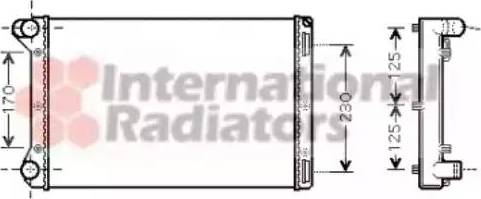 Van Wezel 17002301 - Radiateur, refroidissement du moteur cwaw.fr