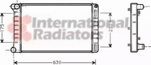 Van Wezel 17002212 - Radiateur, refroidissement du moteur cwaw.fr