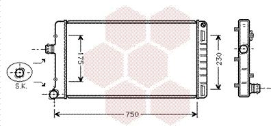 Van Wezel 17002211 - Radiateur, refroidissement du moteur cwaw.fr