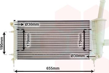 Van Wezel 17002281 - Radiateur, refroidissement du moteur cwaw.fr