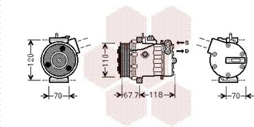 Van Wezel 1700K384 - Compresseur, climatisation cwaw.fr